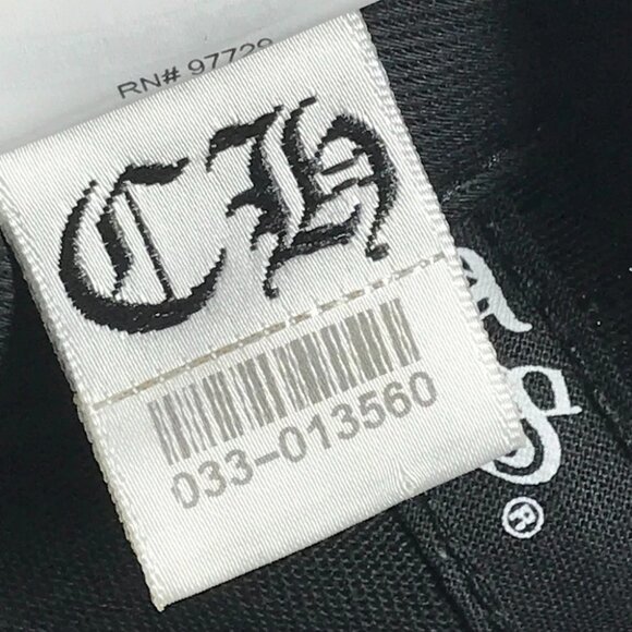 CHROME HEARTS CH logo Bicolor hat cap baseball cap cotton / polyester Black/gray - Picture 14 of 15